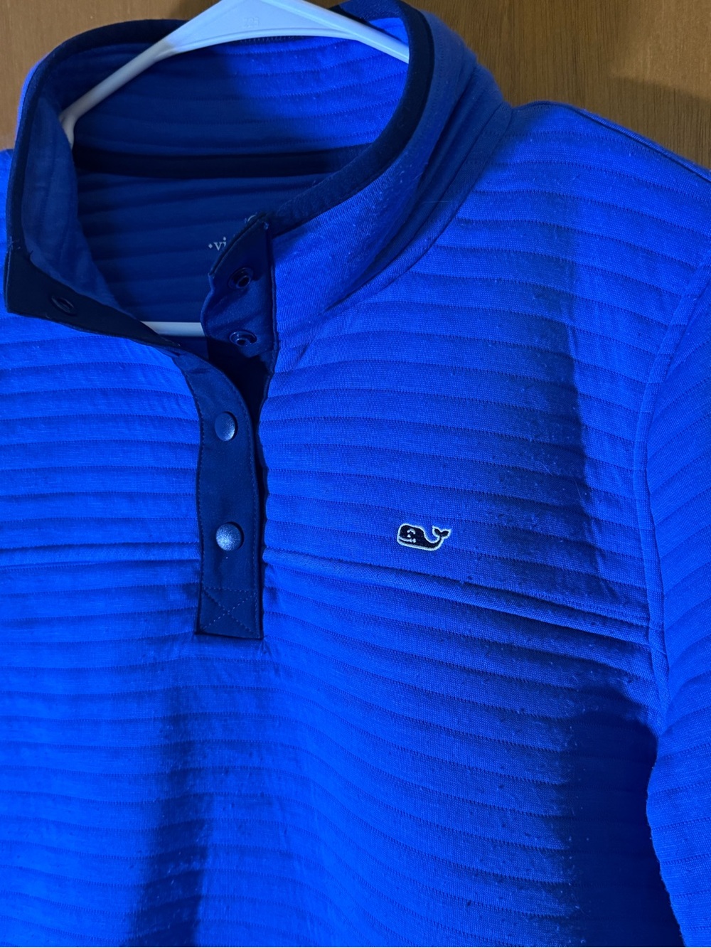 Vineyard Vines Quilted Navigator Quarter-Snap Pullover Women’s M Blue - Picture 3 of 8